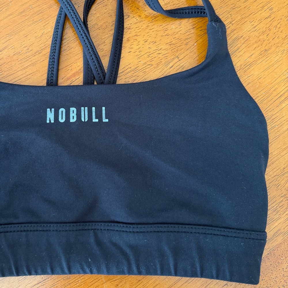 NOBULL Women's Black Strappy Sports Bra